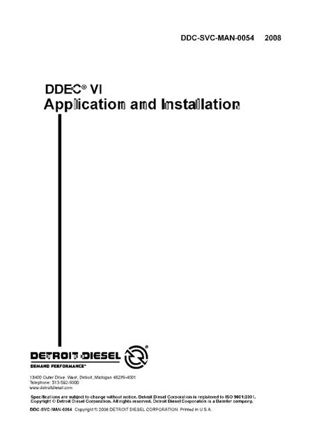 Detroit diesel ddec 6 service manual. - Briggs and stratton owners manual generator.