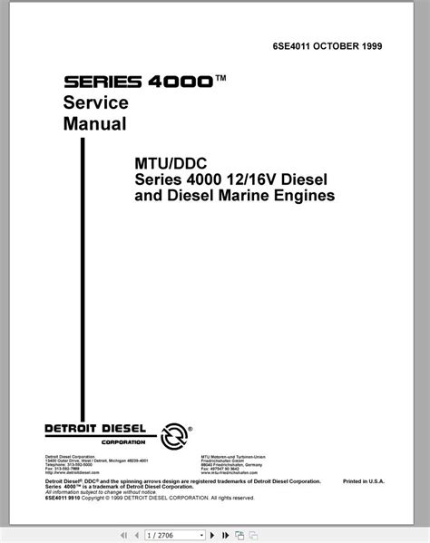 Detroit diesel mtu series 4000 adec manuals. - Relación material de causalidad en el delito.