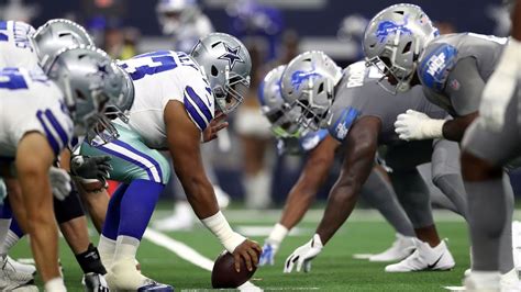 Detroit lions vs dallas cowboys. 8:39. Divisional Round preview: Chiefs vs. Bills. Now Playing. 8:18. Divisional Round preview: Buccaneers vs. Lions. Now Playing. Mike Florio and Chris Simms anticipate the Cowboys will be aiming to reestablish themselves ahead of the postseason against the Lions. 