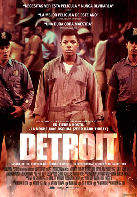 Detroit movie. Crime · Drama · Thriller. This relevant, fact-based story, set in 1967’s Detroit riots, tracks a group of rogue cops, who respond to a call with vengeance instead of justice. Subtitles: English. Starring: John Boyega Will Poulter Algee Smith Jason Mitchell Anthony Mackie. Directed by: Kathryn Bigelow. 