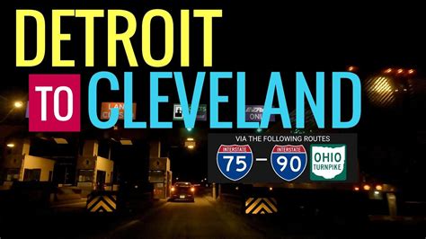 Detroit to Cleveland route planner Get the best route from Detroit to Cleveland with ViaMichelin. Choose one of the following options for the Detroit to Cleveland route: Michelin recommended, fast, short or cheap. You can also add information on Michelin restaurants, tourist attractions or hotels in Detroit or Cleveland..