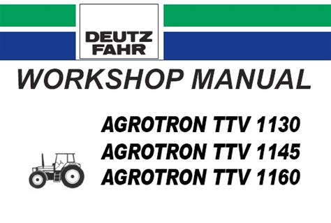 Deuta fahr tractor agrotron ttv 1145 workshop service manual. - You god hormones and health an informative and inspirational guide to wellness.