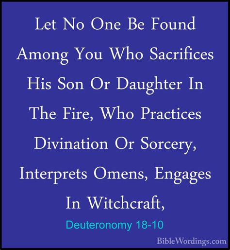 Deuteronomy 18 - Bible Study Tools