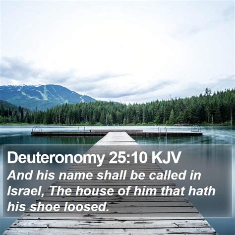 Deuteronomy 25:10 That man