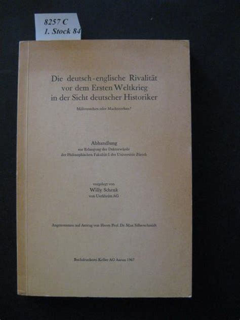 Deutsch englische rivalität vor dem ersten weltkrieg in der sicht deutscher historiker. - Manuale di istruzioni del percolatore di curvatura ovest.