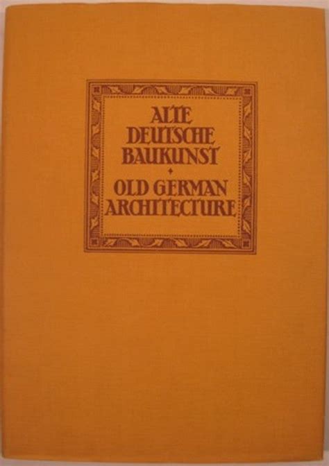 Deutsche baukunst des mittelalters und der renasissance = old german architecture = ancienne architecture allemande. - Journal of orthopaedic research submission guidelines.