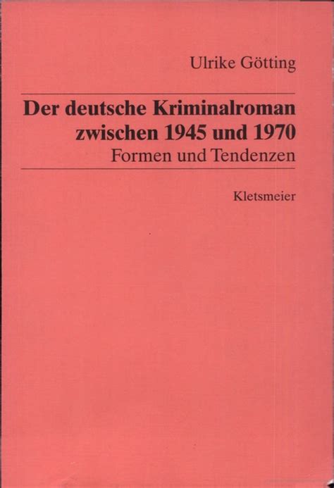 Deutsche kriminalroman zwischen 1945 und 1970. - Morenos soziometrie und ihre psychohygienische bedeutung, zwei vorträge..