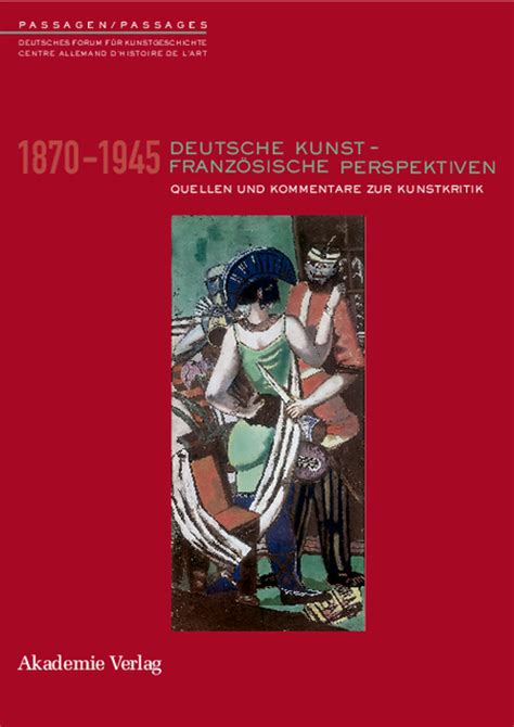 Deutsche kunst   franz osische perspektiven: 1870   1945; quellen und kommentare zur kunstkritik. - Solution manual for beams on elastic medium.
