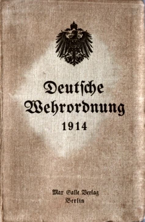 Deutsche wehrordnung in der fassung vom august 1914. - Les grandes questions du droit constitutionnel 2003.