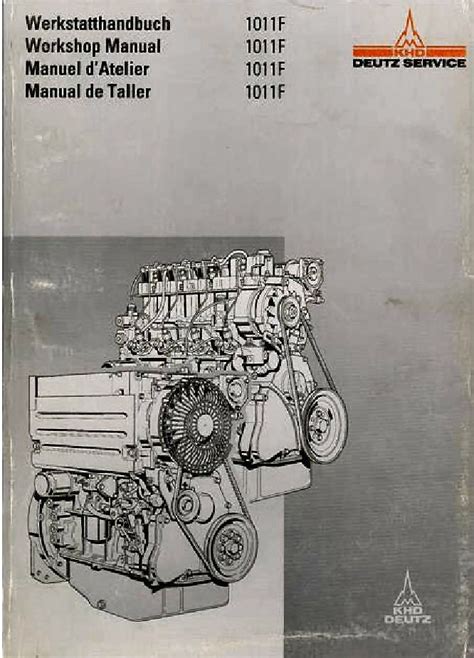 Deutz 1011f 1011 bfl bf4l engine service workshop manual. - 1989 yamaha radian service repair maintenance manual.