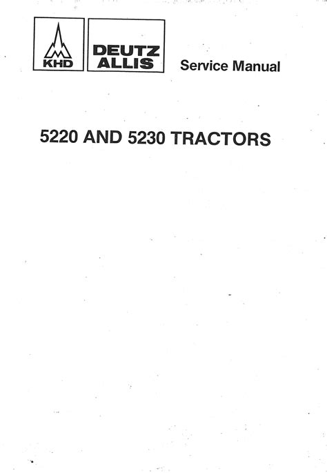 Deutz allis 5230 tractor parts manual. - Archeostorie manuale non convenzionale di archeologia vissuta.