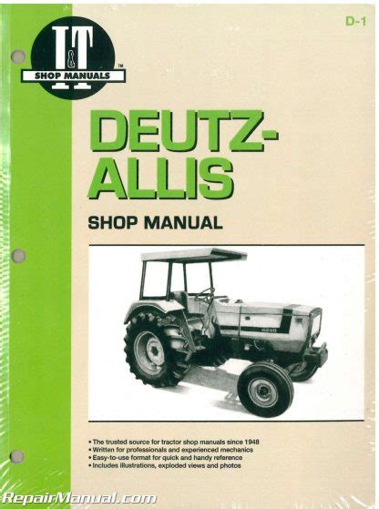 Deutz allis 6240 6250 6260 6265 6275 tractor repair manual. - 1977 dodge sportsman brougham motorhome manual.