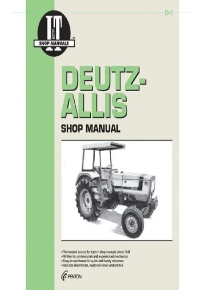 Deutz allis shop handbuch modelle 624062506260 6265 6275 i t shop service. - Yamaha clavinova clp 150 150m 150c piano service manual repair guide.