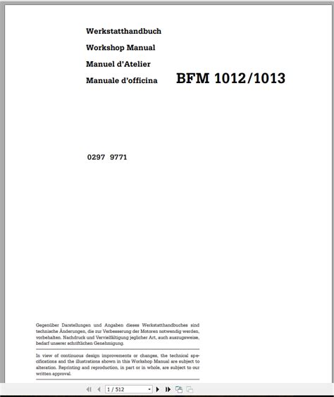 Deutz bfm 1013 1013 workshop manual. - Recherches sur jean courtecuisse et ses oeuvres oratoires.