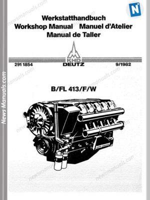 Deutz engine b fl413 fw manuale d'officina. - Mercury mariner 150 dfi optimax service manual.