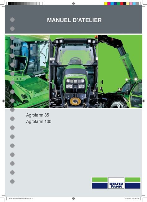 Deutz fahr agrofarm 85 100 traktor service reparatur werkstatt handbuch. - Comprehensive accreditation manual for hospitals the official handbook.