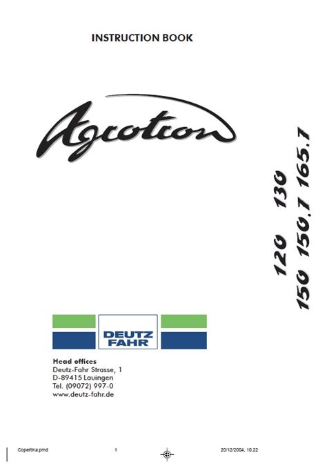 Deutz fahr agrotron 120 130 150 150 1 165 owner user manual. - Textbook of ear nose and throat.