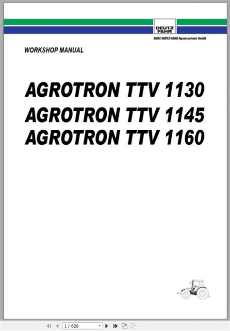 Deutz fahr agrotron ttv 1130 ttv 1145 ttv 1160 2000 tractor workshop service repair manual. - Manuale di esempio problemi abaqus vol 1.