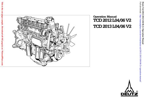 Deutz tcd 2012 2v diesel engine workshop service repair manual. - To save a thousand souls a guide for discerning a.