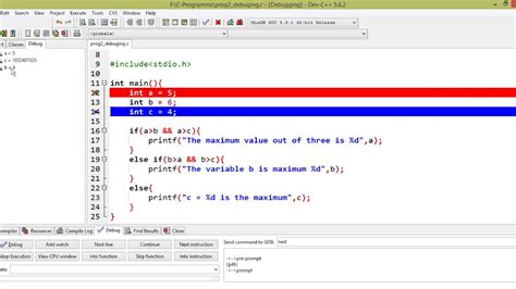 Dev C++ debugging - YouTube