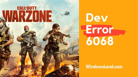 Dev error 6068 warzone radeon.  Fixing the Dev Error 6068 may be just as simple as run...