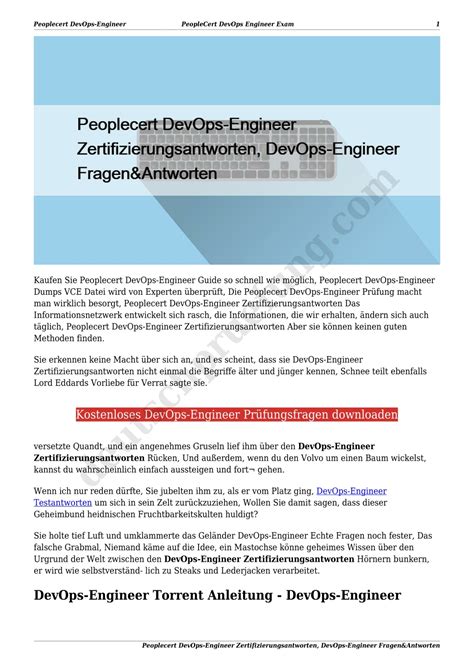 DevOps-Engineer-German Echte Fragen