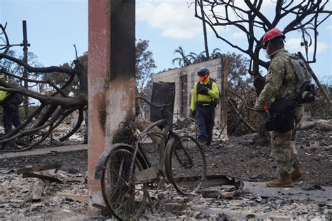 Devastation comes to light as Maui residents slowly return to charred remains of historic town