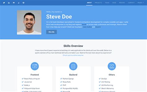 Developer Free Bootstrap 4 Portfolio Theme For Developers