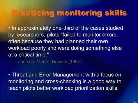 Developing Strong Monitoring Skills for Pilots