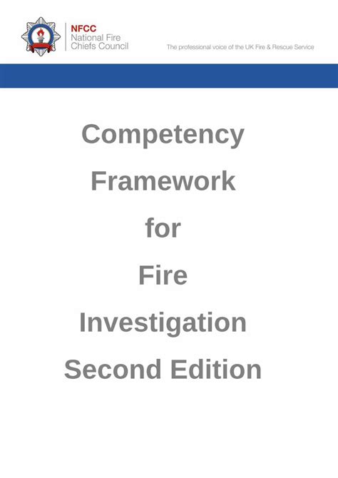 Developing a framework for fire investigations in ... - ResearchGate