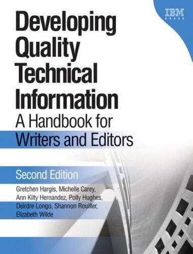 Developing quality technical information a handbook for writers and editors. - Renault trafic master engine workshop repair manual.