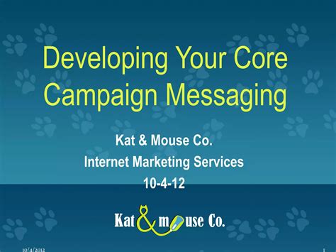 Developing your Core Marketing Messaging A OnePage Framework, by M