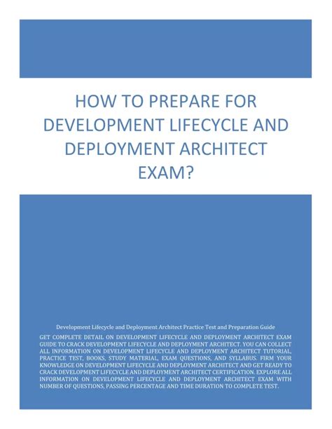 Development-Lifecycle-and-Deployment-Architect Exam