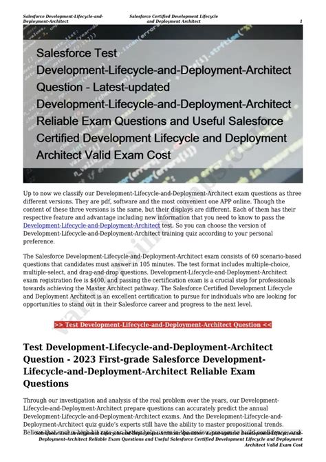 Development-Lifecycle-and-Deployment-Architect Examsfragen