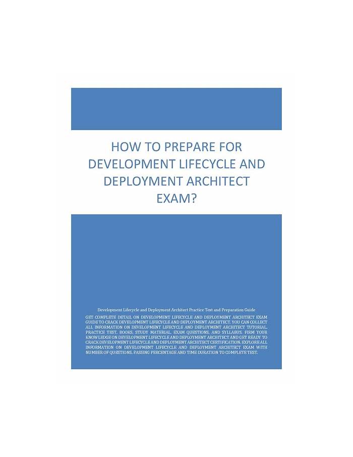 Development-Lifecycle-and-Deployment-Architect Deutsch Prüfung