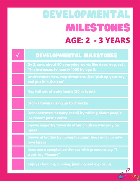 Developmental Milestones for your 2-3 Years Old Toddler