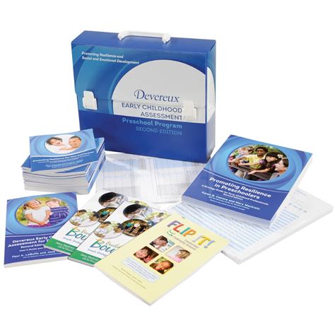 The Devereux Early Childhood Assessment (DECA) Preschool Program, 2nd Edition, is a strength-based assessment and planning system designed to promote resilience in children ages 3 through 5. The kit includes the nationally standardized, strength-based assessment (DECA-P2), along with strategy guides for early childhood educators and families .... 