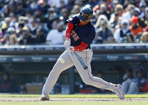 Devers homers twice to power Red Sox past Tigers 14-5