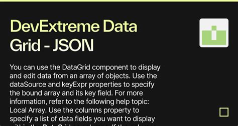 Devexpress grid datasource json. Load.  Refer to the following help topic ...