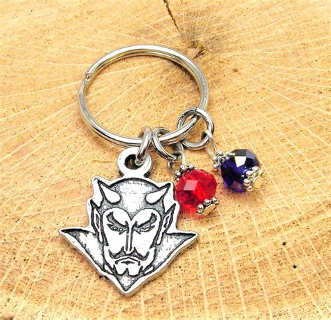 Devil Keychain - Etsy