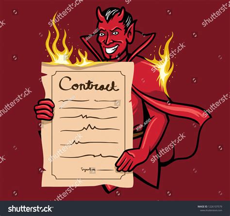 A contract devil, also a called phistophilus, always appear