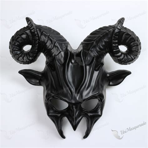 Devil goat head. Black Devil Ram Goat Horns Mask, Half Face Masquerade Mask, Ghost Horror Demon Mask, Animal Skull Mask, For Halloween, Cosplay, Party. (442) $49.99. FREE shipping. 