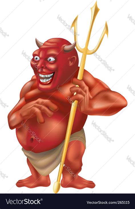 Devil pitchfork Royalty Free Vector Image VectorStock