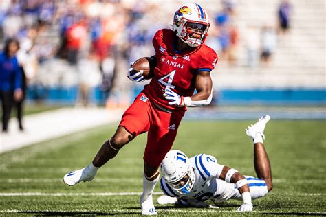 KU's sophomore running back Devin Neal named Big 12 Offensive Player of the Week. The RB is the first player in Jayhawk history to rush for over 200 yards and record over 100 receiving yards in .... 