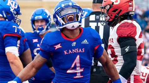 Visit ESPN for Kansas Jayhawks live scores, video highlights, and latest news. Find standings and the full 2023 season schedule. ... Devin Neal rips off a 75-yard TD run. Jayhawks NCAAF.. 