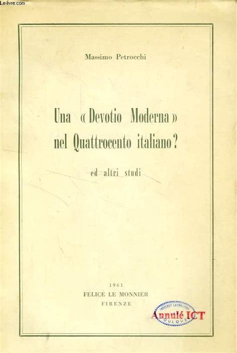 Devotio moderna nel quattrocento italiano? ed altri studi. - Polska bibliografia teologii i prawa kanonicznego za lata, 1949-1968..