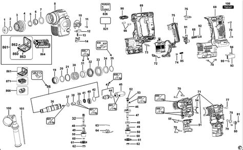 Dewalt dch273 parts diagram. .  ...