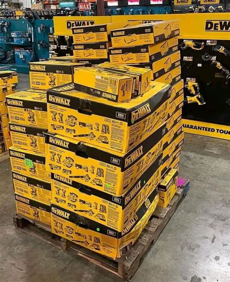Dewalt pallets. Dewalt tool pallets Liquidations Pallet. Pallet of dewalt outdoor tools Lot 37 Retail $7500. Pallet of dewalt outdoor tools Lot 48 Retail $7500 –. All Pallets are sold as is where is We get in a large amount of overstock inventory that … 
