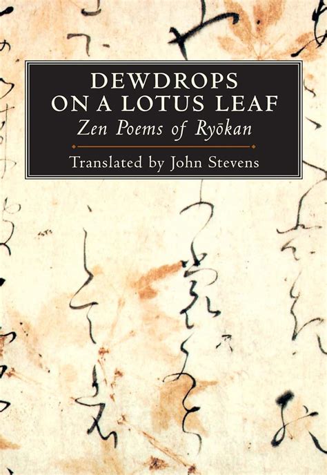 Read Dewdrops On A Lotus Leaf Zen Poems Of Ryokan By Rykan