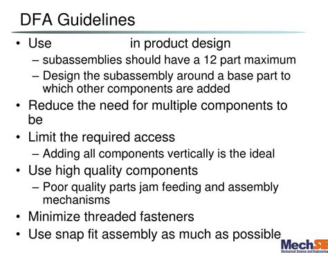 Dfa guidelines